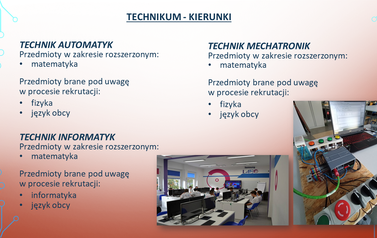 kierunki kształcenia tech