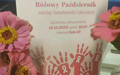 Zdjęcie do R&oacute;żowy październik - spotkanie profilaktyczne