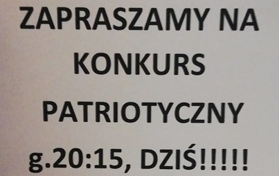 Zdjęcie do Konkurs patriotyczny
